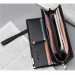 Baellerry S040 Men Women Long Wallet Purse Leather Bag Big Capacity