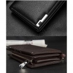 Baellerry S040 Men Women Long Wallet Purse Leather Bag Big Capacity