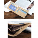 4GL BAELLERRY Canvas Men Wallet Purse D3388 Vertical