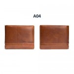 4GL BAELLERRY Leather Wallet Men Short Wallet Dompet 208-A04