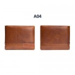 4GL BAELLERRY Leather Wallet Men Short Wallet Dompet 208-A04
