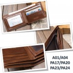 4GL BAELLERRY Leather Wallet Men Short Wallet Dompet 208-A04