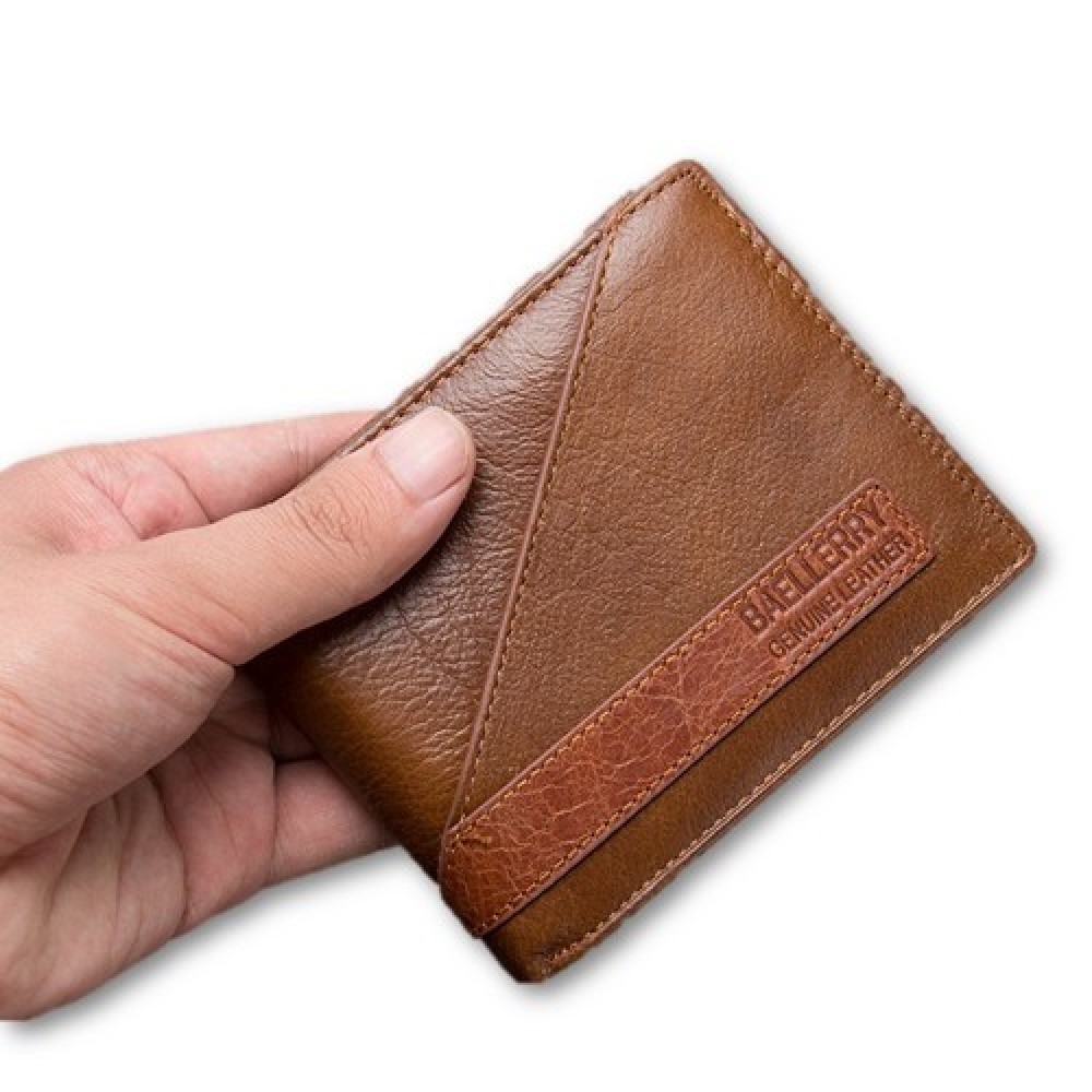 4GL BAELLERRY Leather Wallet Men Short Wallet Dompet 208-PA17 4GL BAELLERRY Leather Wallet Men Short Wallet Dompet 208-PA17