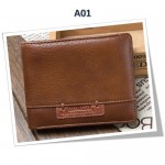 4GL BAELLERRY Leather Wallet Men Short Wallet Dompet 208-A01