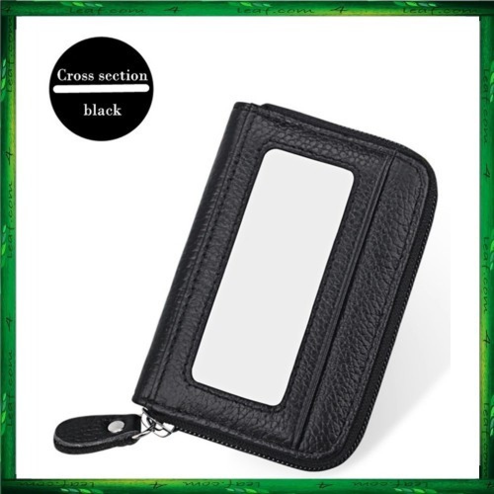 4GL Men Women Genuine Leather Zipper Card Holder Wallet KB08 4GL Men Women Genuine Leather Zipper Card Holder Wallet KB08