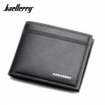 4GL BAELLERRY Minimalist Simple Men Short Wallet Leather Dompet DR003