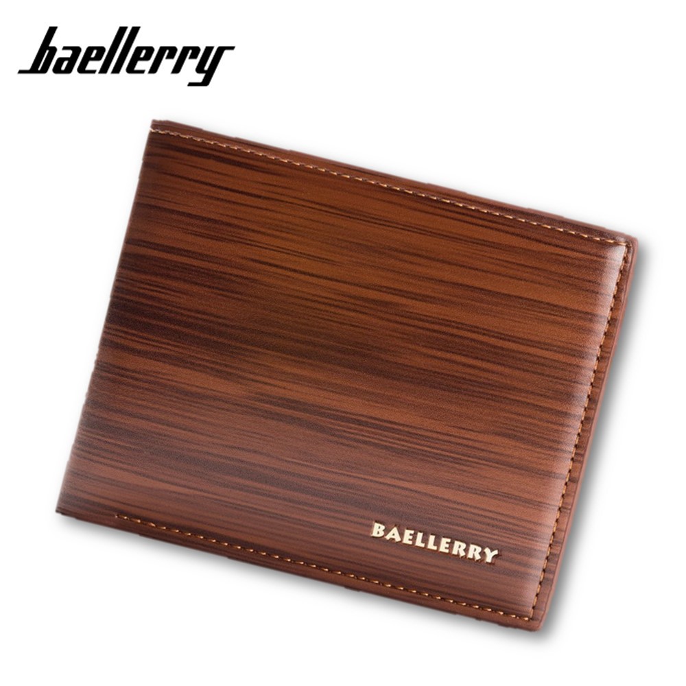 4GL BAELLERRY Minimalist Men Short Wallet Leather Purse Dompet DR005