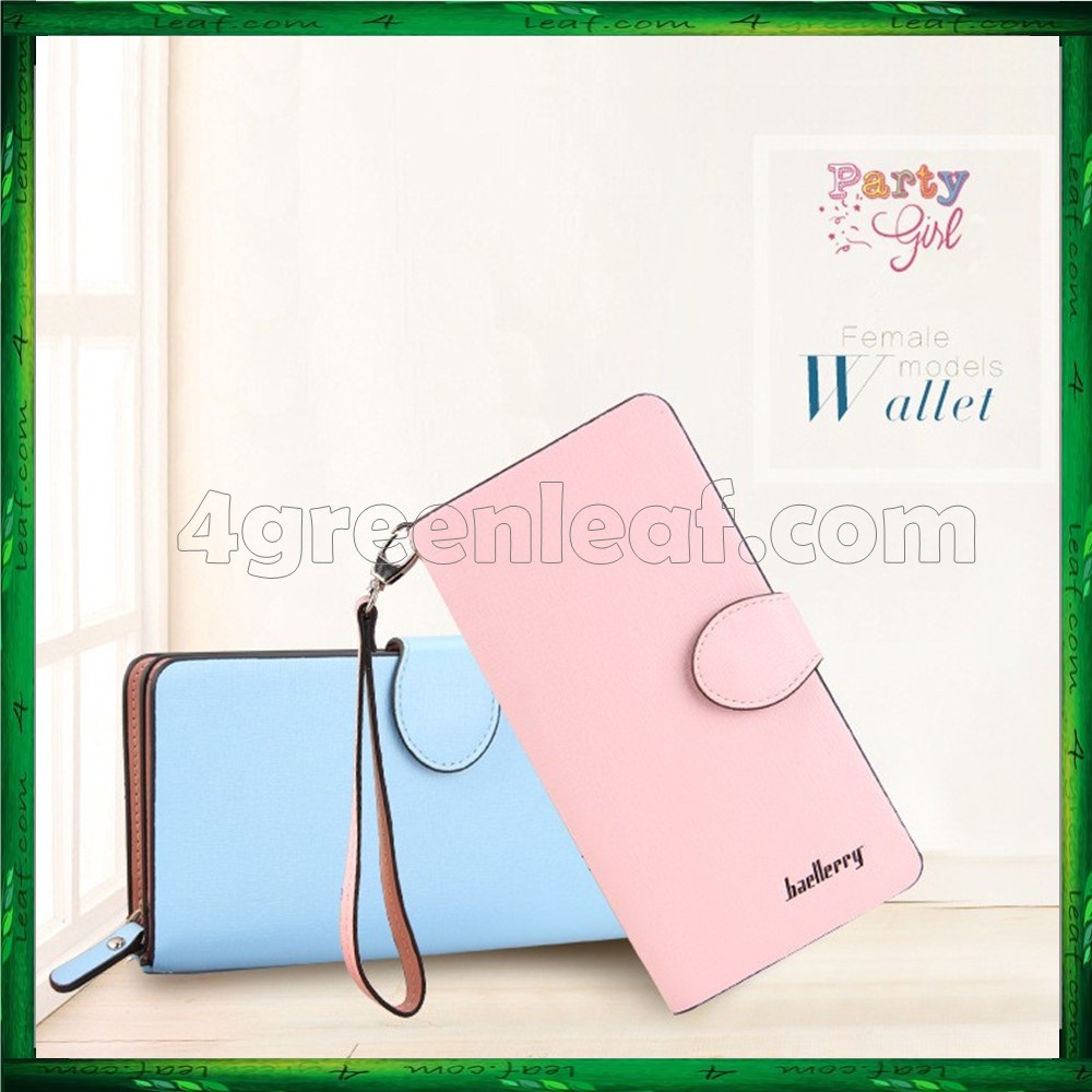 4GL Baellerry Handphone Purse Long Design Zip Wallet Wristlet 13845-3