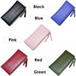 4GL Baellerry Women 10 Card Holder Coin Bag Double Zipper Long Wallet Y138
