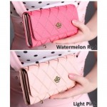 4GL Korean Fashion Women Long Purse Clutch Crown 738