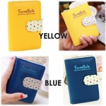 4GL Somlloh Polka Dots PU Leather Multiple Credit Cards Holder Bag