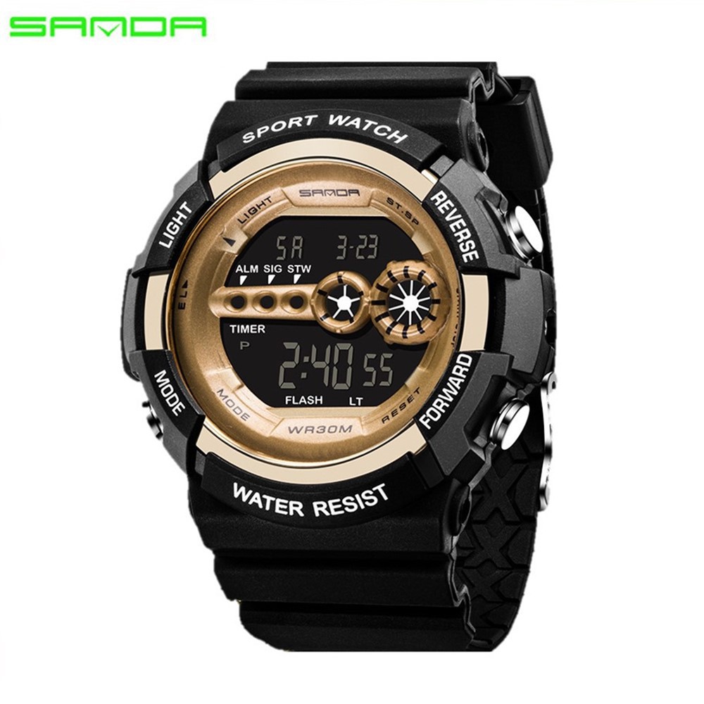 4GL Sanda Men Women Water Resistant Digital Sport Watch Jam Tangan 320