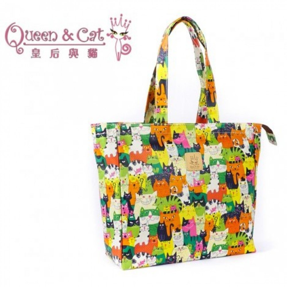 Queen And Cat Waterproof Large Bag