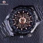 4GL FM01 Forsining Watch Men Automatic Mechanical Skeleton Vintage Watch