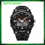 Sanda 719 Dual Display Sport Military LED Digital Watch 
