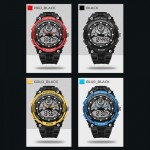 Sanda 709 Dual Display 30M Waterproof Sport Military LED Digital Watch