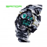 4GL Sanda Camouflage Waterproof Digital Sport Watch Jam Tangan 289