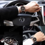 Original PREMA Luxury Watch 3288 Leather Steel Band Casual Quartz Wrist Watch