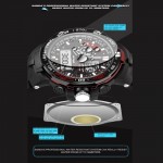 4GL Sanda Fashion Men Dual Display Multifunction Sport Watch 737