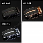 Business YK Men Leather Automatic Buckle Belts Luxury Belt