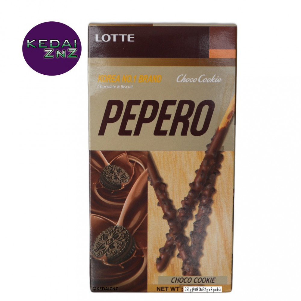 Chocolate LOTTE PEPERO Choco Cookie Box 32 / 256 g Coklat Chocolate LOTTE PEPERO Choco Cookie Box 32 / 256 g Coklat