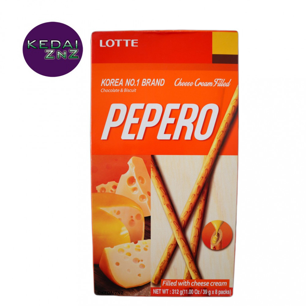 Chocolate LOTTE PEPERO Cheese Cream Filled Box 39 / 312 g Coklat Chocolate LOTTE PEPERO Cheese Cream Filled Box 39 / 312 g Coklat
