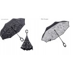 Reverse Inverted Umbrella C-Hook Self Stand Inside Out Umbrella