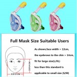 Snorkeling Full Face Mask Surface Dry Diving Glasses gopro