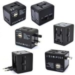 2.1A/1.0A Dual USBPort 5in1 Universal International Travel Adapter