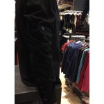 Men’s BLACK Smooth Plain Basic Simple Business Casual Long Sleeve Shirt. ASTON