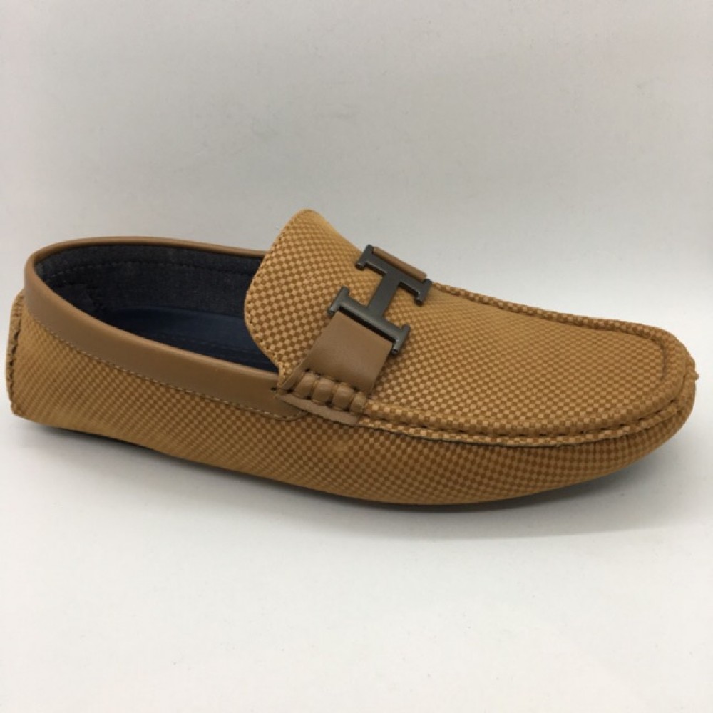 Men Shoes Brown Khaki Colour Business Casual Loafers Slip On. ZORO Men Shoes Brown Khaki Colour Business Casual Loafers Slip On. ZORO