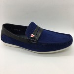 Men Shoes Blue Color Lifestyle Casual Loafers Slip On Suede Surface. CLARKSON