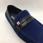 Men Shoes Blue Color Lifestyle Casual Loafers Slip On Suede Surface. CLARKSON