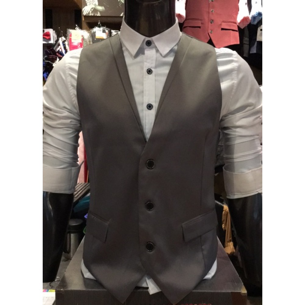 New Men’s Vest Coat Suit Premium Quality. ASTON (Grey)
