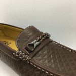 Men Shoes Brown Coffee Color Lifestyle Casual Loafer Slip On with Buckle. GPC