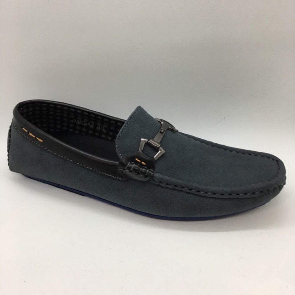 Men Shoes Grey Color Lifestyles Casual Loafers Slip On with Buckle. JEFF Men Shoes Grey Color Lifestyles Casual Loafers Slip On with Buckle. JEFF
