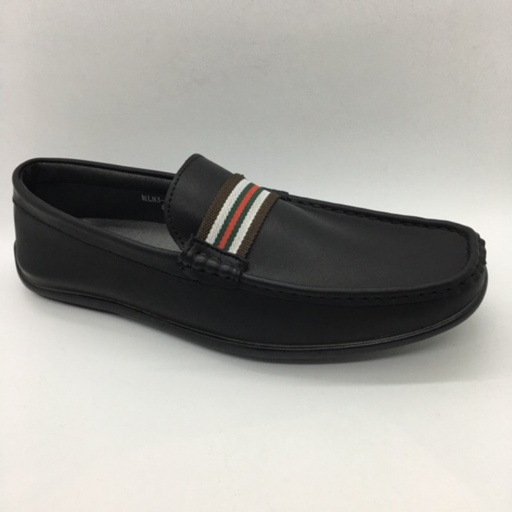black colour loafer
