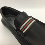 Men Shoes Black Colour Business Casual Loafers Slip On Black. GREEN POINT CLUB