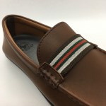 Men Shoes Brown Colour Business Casual Loafers Slip On Brown. GREEN POINT CLUB