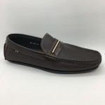 Men Shoes Coffee Brown Color Casual Lifestyles Loafer Slip On Brown. JEFF
