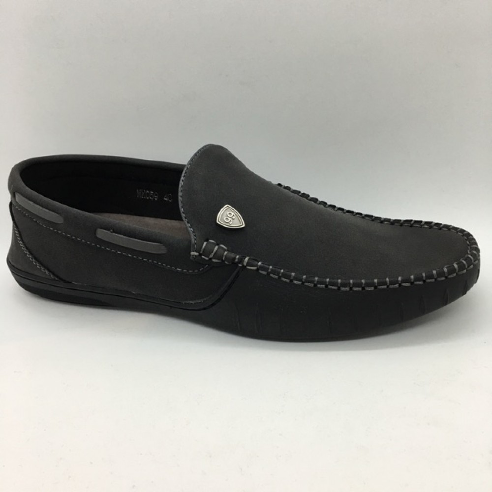 Men Shoes New Suede Fabric Black Colour Casual Loafers Slip On Shoes. JEFF