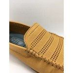 Men Shoes Brown Khaki Lifestyles Casual Loafers Slip On Breathable Holes. JEFF