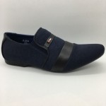 Men Shoes Navy Blue Colour Lifestyles Casual with Buckle. JEFF