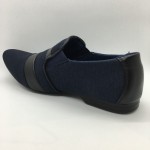 Men Shoes Navy Blue Colour Lifestyles Casual with Buckle. JEFF