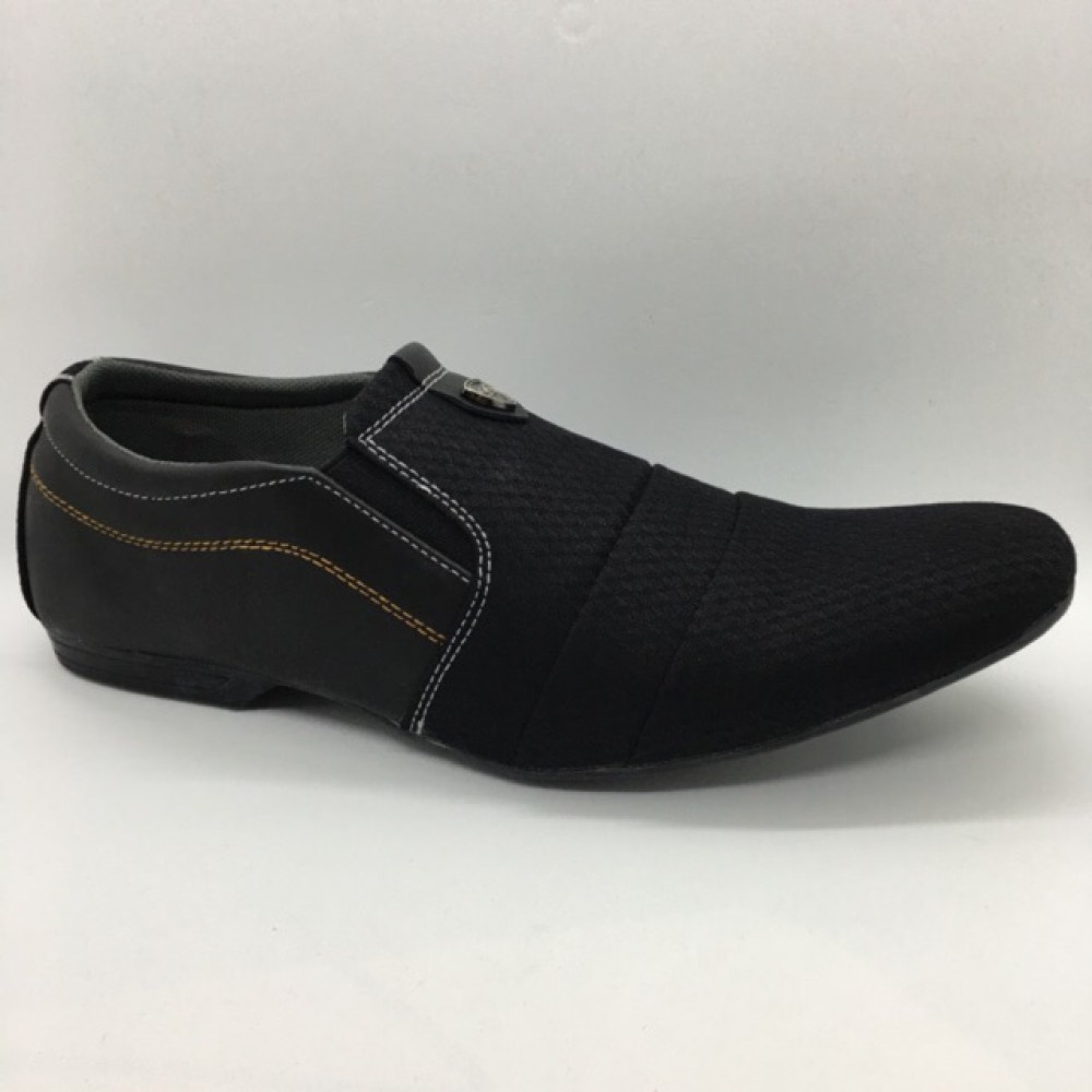 Men Shoes Black Colour Lifestyles Casual with Buckle. JEFF