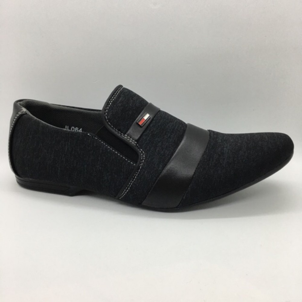 Men Shoes Black Colour Lifestyles Casual with Buckle. JEFF Men Shoes Black Colour Lifestyles Casual with Buckle. JEFF
