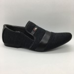 Men Shoes Black Colour Lifestyles Casual with Buckle. JEFF