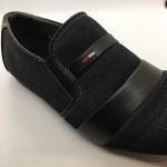 Men Shoes Black Colour Lifestyles Casual with Buckle. JEFF