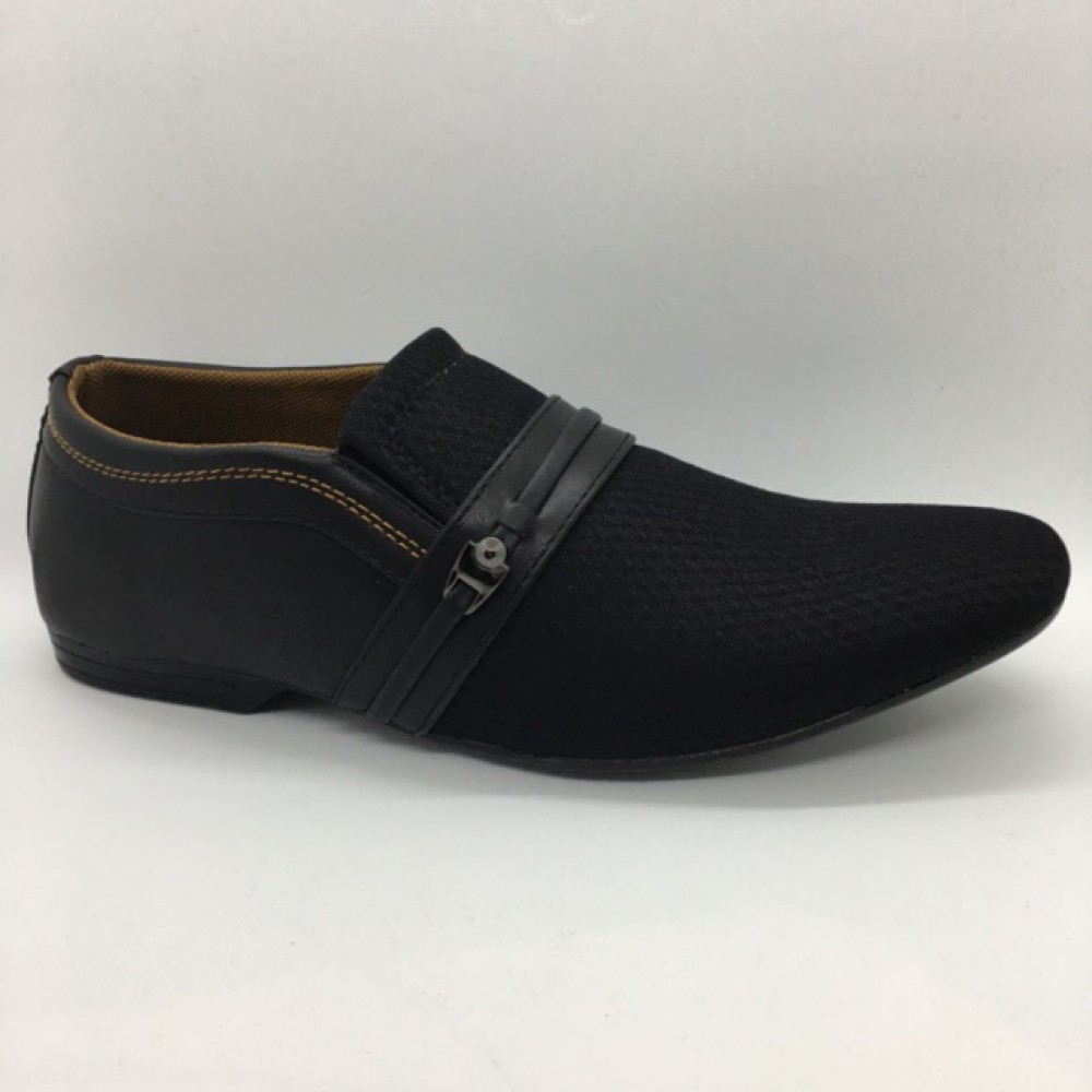 Men Shoes Black Colour Lifestyles Casual with Buckle. JEFF Men Shoes Black Colour Lifestyles Casual with Buckle. JEFF
