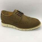 Men Leather Shoes Wingtip Oxford Khaki Brown Color Lace-Up (Cole Haan). HUNTER